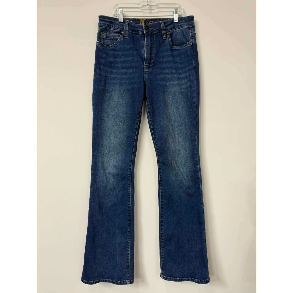 KUT from the Kloth Nicole‎ Women 6 High Rise Bootcut Jeans Dark Stretch Denim